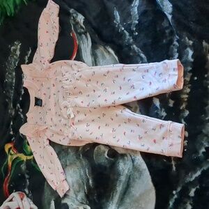 Never worn! cute cherry print matching outfit